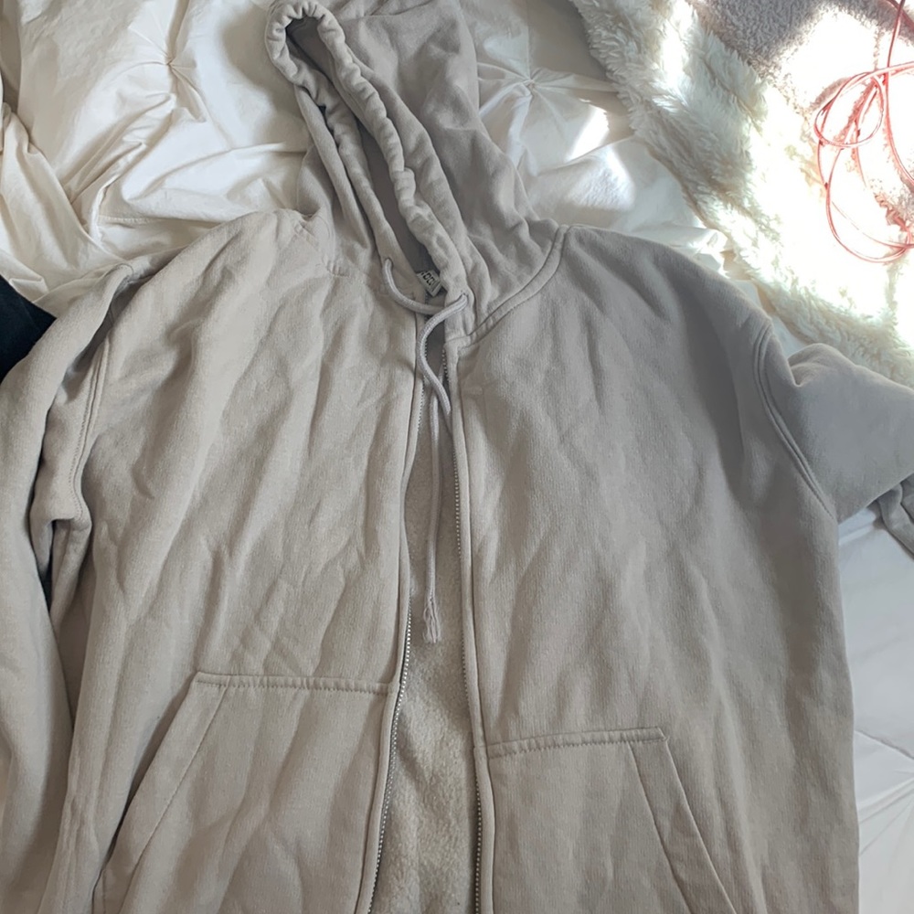 Tan zip up